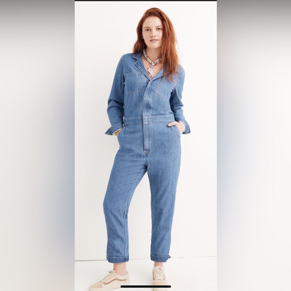 Madewell Denim Coverall Jumpsuit